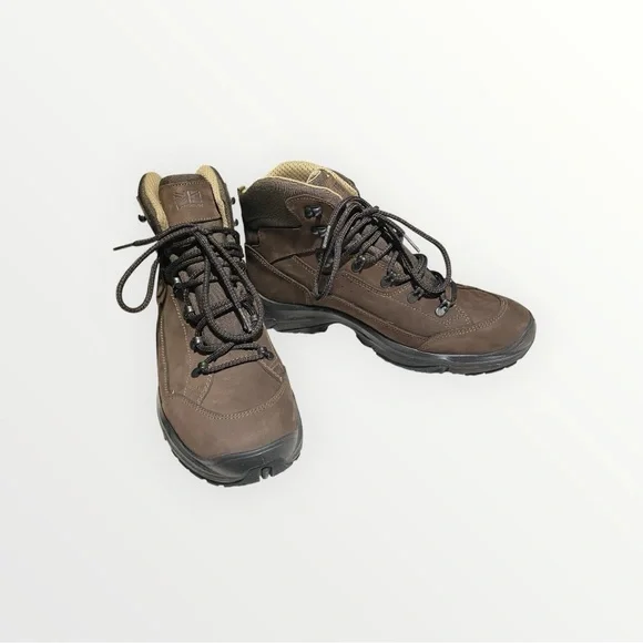 NEW Karrimor Brown Waterproof Hiking Boots Vibram Sole - Picture 2 of 5